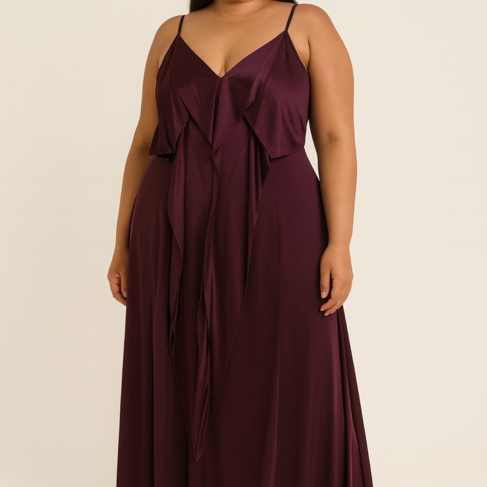 DKNY Deep Purple Maxi Dress